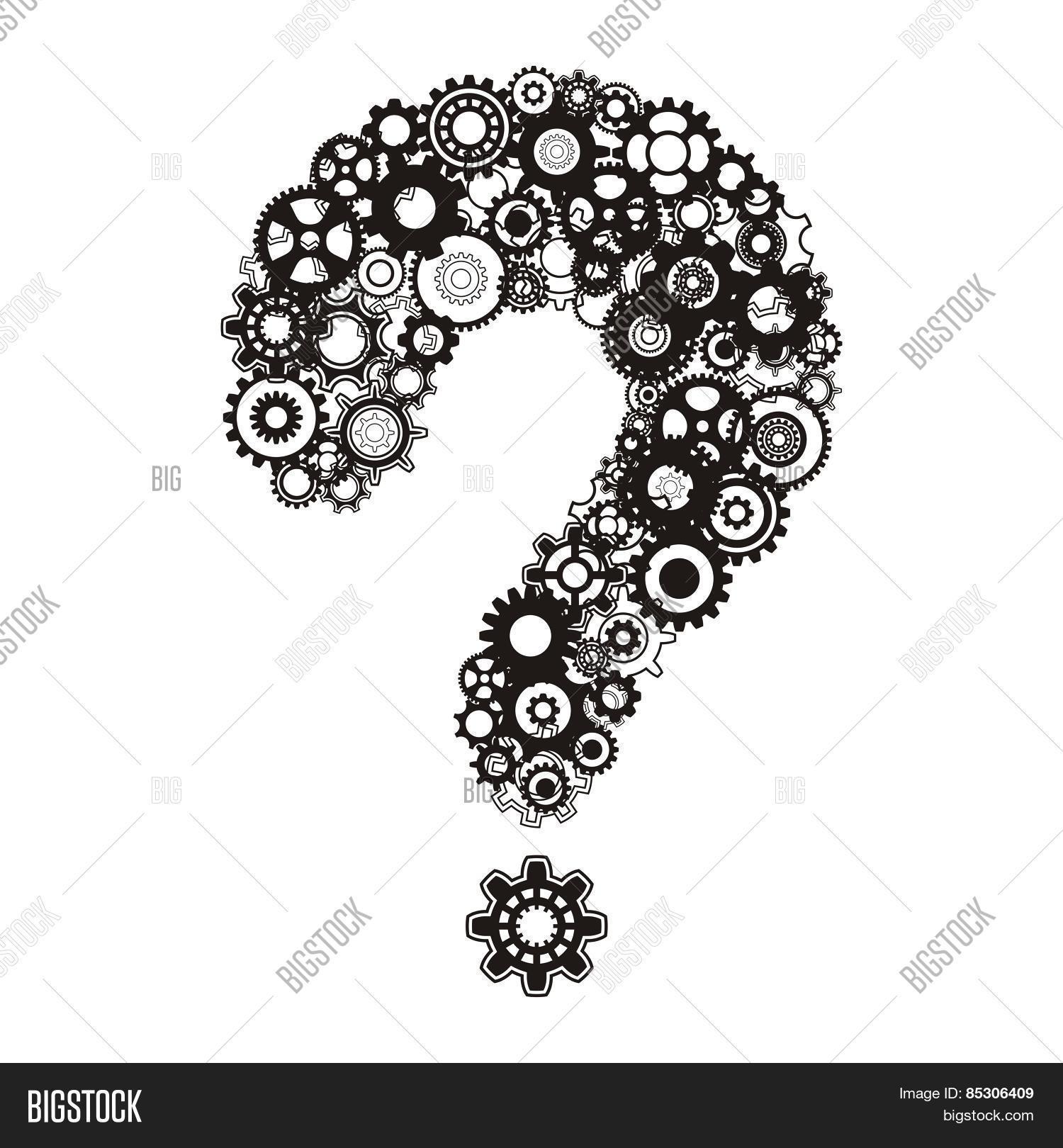 Question Mark Cog Vector & Photo (Free Trial) | Bigstock
