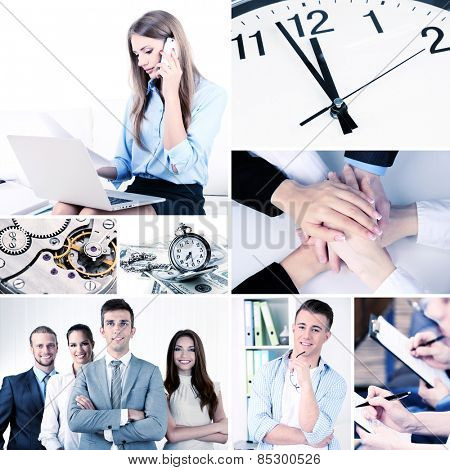 Collage of business photos