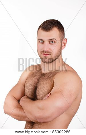 Handsome muscular man.