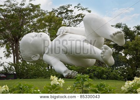 SINGAPORE - JANUARY 27, 2015: Sculpture 