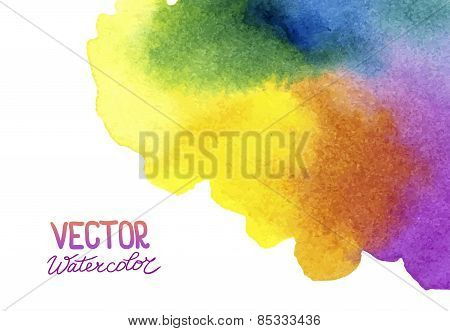 Absctract background with watercolor splash