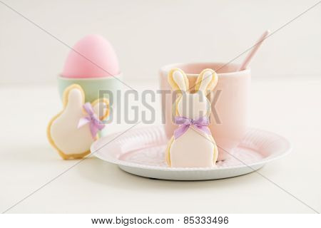 Easter bunny sugar cookies