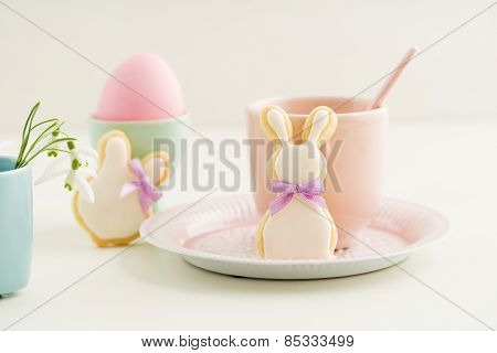 Easter bunny sugar cookies