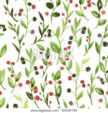 vector seamless watercolor pattern