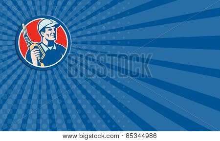 Business Card Gas Pump Attendant Jockey Nozzle Circle