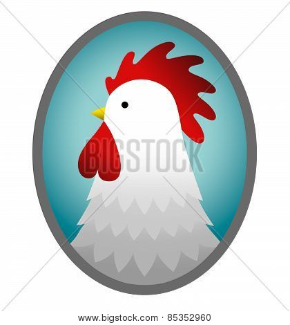 Pictured Rooster