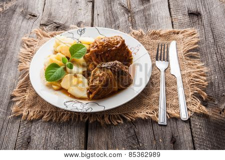 Stuffed Cabbage Dish..stuffed Cabbage Dish.stuffed Cabbage Dish..