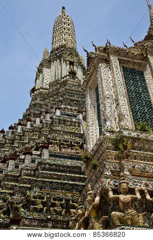 Asia  Thailand  In Temple Roof Wat  Palaces      Religion      Mosaic