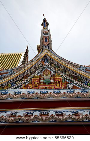 Asia  Thailand  In  Bangkok   Temple Abstract      Mosaic