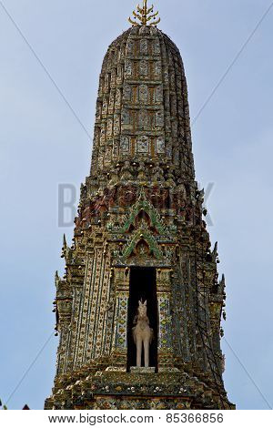 Asia  Thailand  In  Bangkok Sunny  Temple Abstract Horse