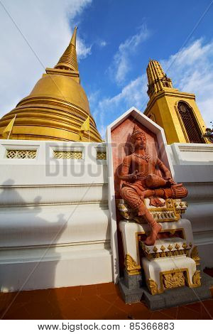 Asia  Thailand  In  Buddha Statue  Colors Religion      Mosaic