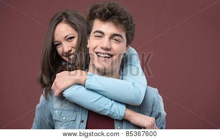 Young Couple Hugging