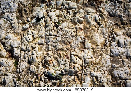 White Rockface Background Structure