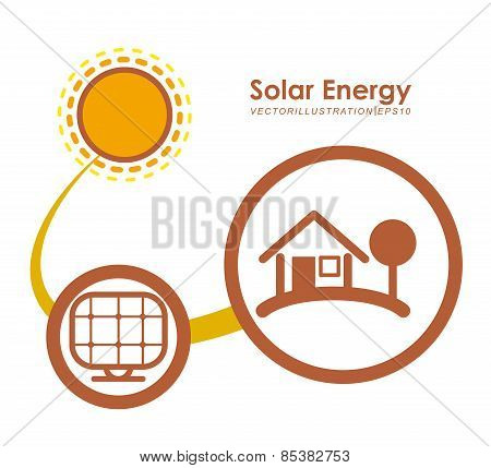 Ecology design over white background vector illustration
