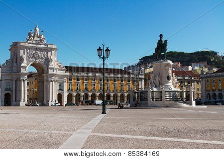 Rua Augusta Arch in Lisbon, Portugal
