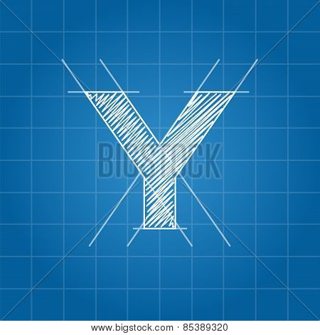 Y letter architectural plan