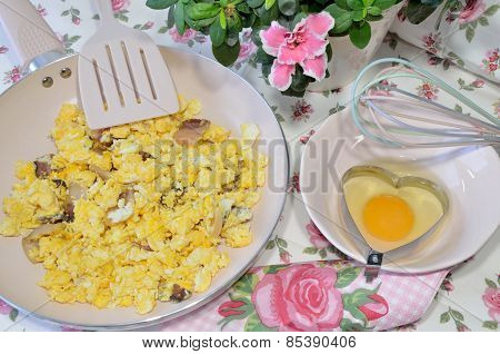 Bacon And Eggs For Valentine Day