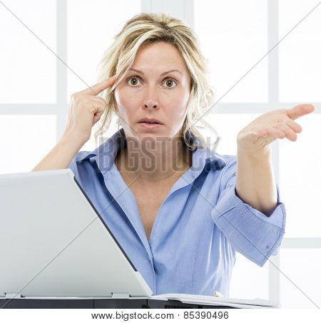 Business woman disagreement
