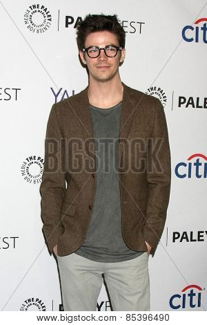 LOS ANGELES - MAR 14:  Grant Gustin at the PaleyFEST LA 2015 - 
