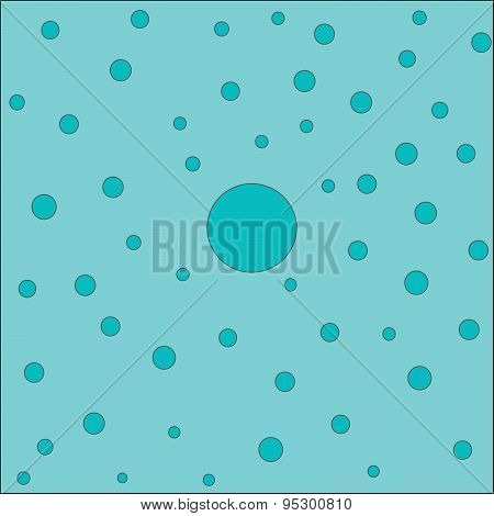 Turquoise Abstract Background Circles