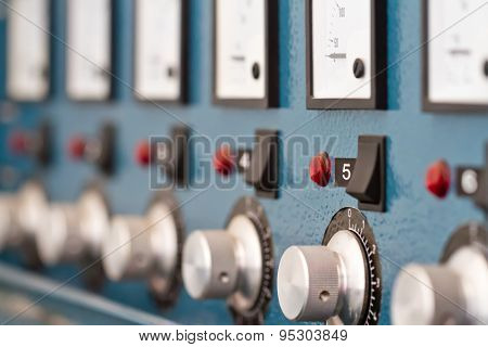 Instrument Panel With Circuit Breakers And Switches