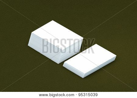 Many Cards Stack Of Paper Template To Presentation