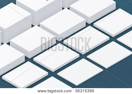 Many Cards. Template To Presentation