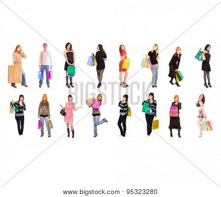 Women Shopping Presents Bought 