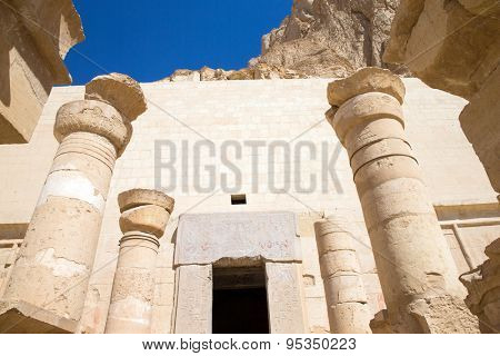 The temple of Hatshepsut near Luxor in Egypt