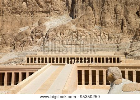 The temple of Hatshepsut near Luxor in Egypt