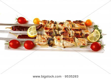 Shish Kebab med grøntsager