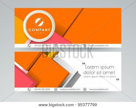 Website header or banner set for business.