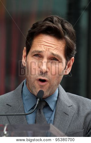 LOS ANGELES - JUL 1:  Paul Rudd at the Paul Rudd Hollywood Walk of Fame Star Ceremony at the El Capitan Theater Sidewalk on July 1, 2015 in Los Angeles, CA
