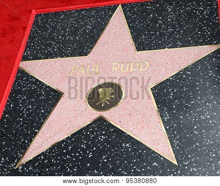 LOS ANGELES - JUL 1:  Paul Rudd Star at the Paul Rudd Hollywood Walk of Fame Star Ceremony at the El Capitan Theater Sidewalk on July 1, 2015 in Los Angeles, CA