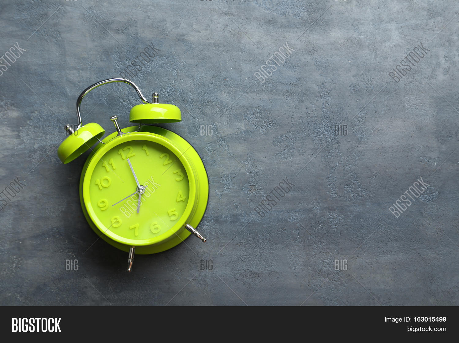 Green Alarm Clock On Image & Photo (Free Trial) Bigstock