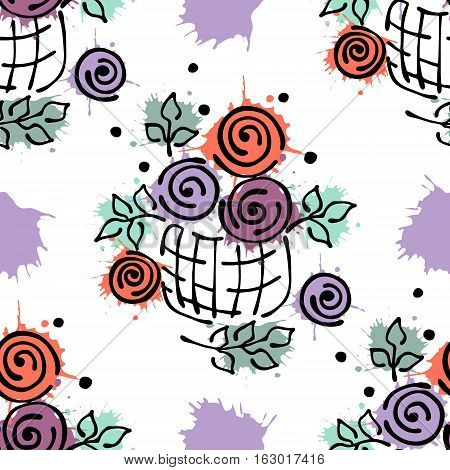 Vector Seamless Pattern, Graphic Illustration