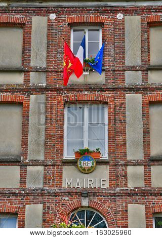 Cailly France - june 23 2016 : the city hall