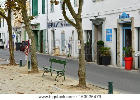 La Flotte France - september 27 2016 : the picturesque village in autumn