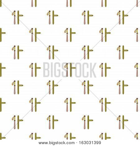 Police baton pattern. Cartoon illustration of police baton vector pattern for web