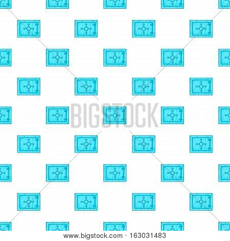 Safety deposit box pattern. Cartoon illustration of safety deposit box vector pattern for web