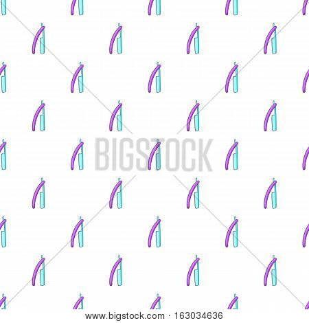 Bladed razor pattern. Cartoon illustration of bladed razor vector pattern for web