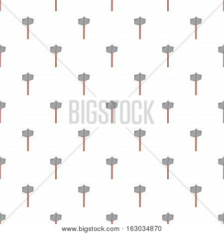 Sledgehammer pattern. Cartoon illustration of sledgehammer vector pattern for web
