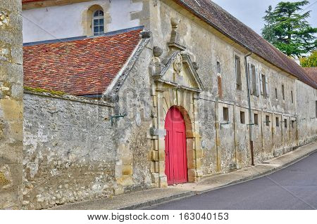 Brueil en Vexin France - october 18 2016 : the picturesque village in autumn