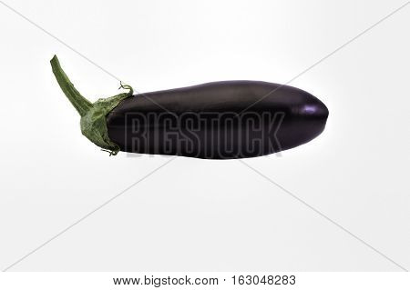 vegetable purple eggplant grown with your own hands