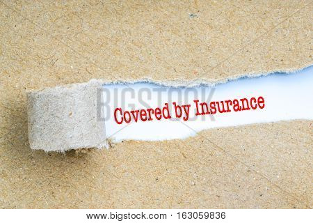 Insurance With Red Text.