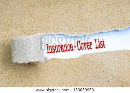 Insurance With Red Text.