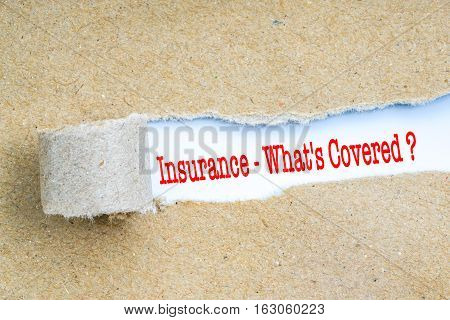 Insurance With Red Text.