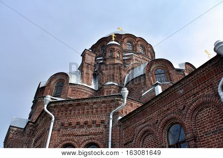 joy of all who sorrow Cathedral on the island of Sviyazhsk in the September 2016 Sviyazhsk island Russia.