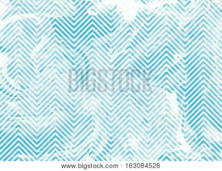 Watercolor Blue Marble Stripes Background, Chevron.
