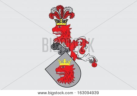 Flag of Malmo is the third largest city in Sweden